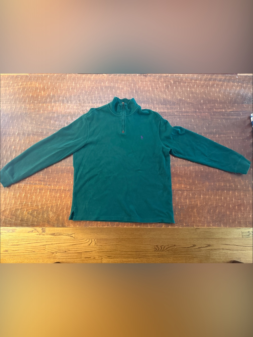 Polo by Ralph Lauren Teal Half-Zip Sweater